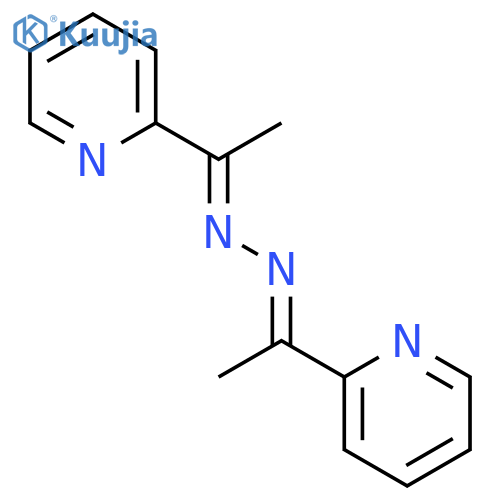 Ethanone,1-(2-pyridinyl)-, 2-[1-(2-pyridinyl)ethylidene]hydrazone structure