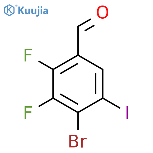 4-Bromo-2,3-difluoro-5-iodobenzaldehyde structure