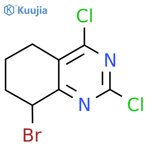 8-Bromo-2,4-dichloro-5,6,7,8-tetrahydroquinazoline structure