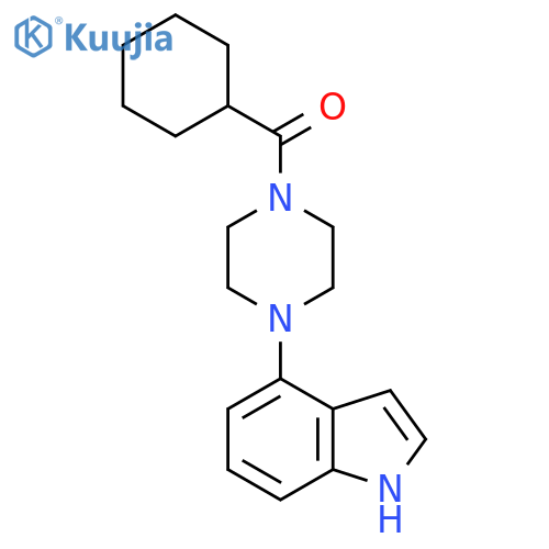 4-(4-Cyclohexanecarbonylpiperazin-1-YL)-1H-indole structure