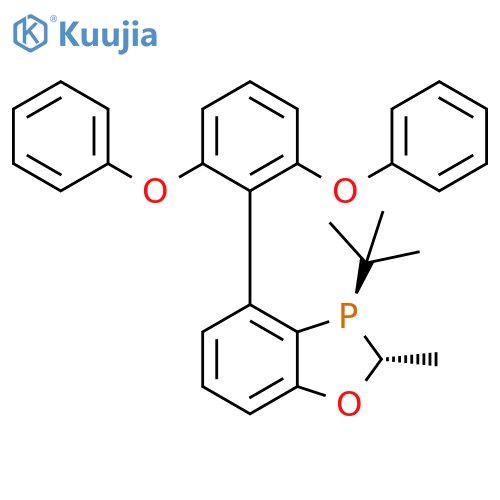 1,3-Benzoxaphosphole, 3-(1,1-dimethylethyl)-4-(2,6-diphenoxyphenyl)-2,3-dihydro-2-methyl-, (2R,3R)- structure
