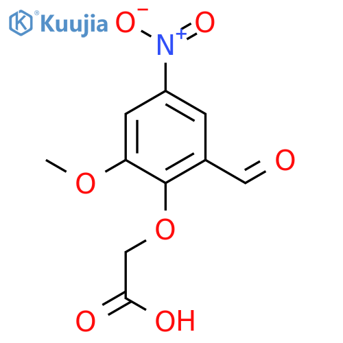 (2-Formyl-6-methoxy-4-nitrophenoxy)acetic Acid structure