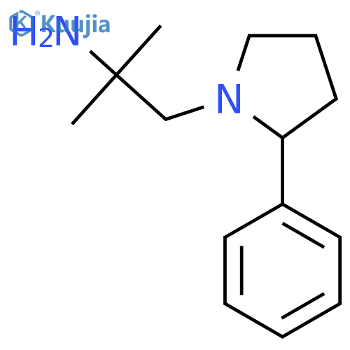 2-Methyl-1-(2-phenylpyrrolidin-1-yl)propan-2-amine structure