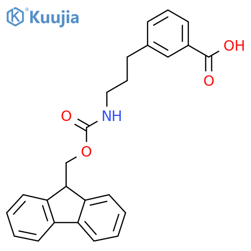3-3-({(9H-fluoren-9-yl)methoxycarbonyl}amino)propylbenzoic acid structure