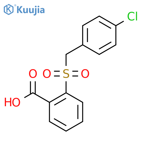 2-(4-Chlorobenzyl)sulfonylbenzoic acid structure
