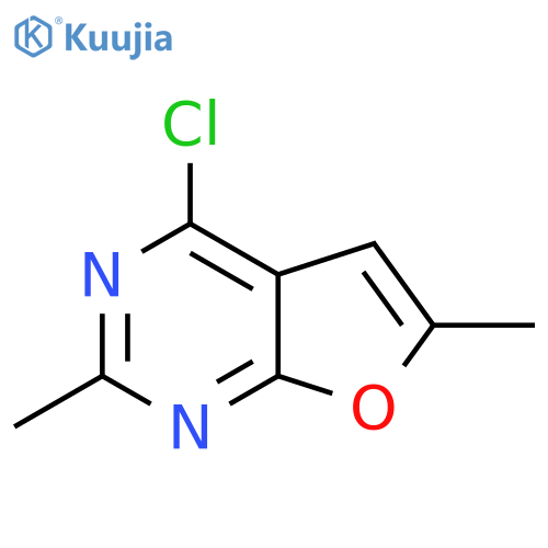 4-Chloro-2,6-dimethylfuro[2,3-d]pyrimidine structure