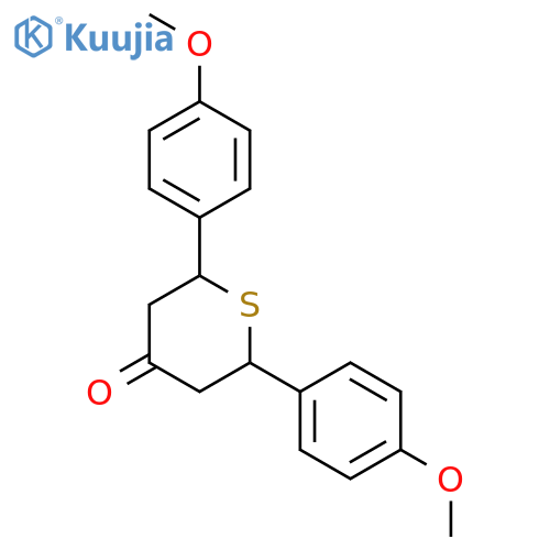 2,6-BIS-(4-METHOXY-PHENYL)-TETRAHYDRO-THIOPYRAN-4-ONE structure