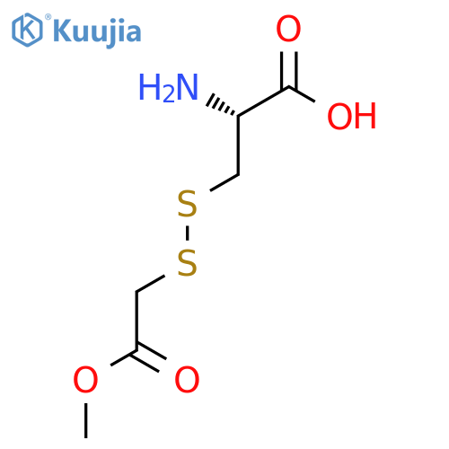 (2R)-2-amino-3-(2-methoxy-2-oxoethyl)disulfanylpropanoic acid structure