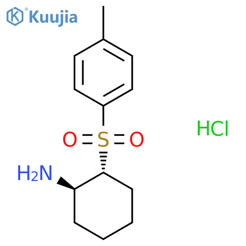 rac-(1R,2R)-2-(4-methylbenzenesulfonyl)cyclohexan-1-amine hydrochloride, trans structure