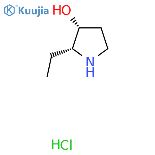 (2R,3R)-2-ethylpyrrolidin-3-ol hydrochloride structure