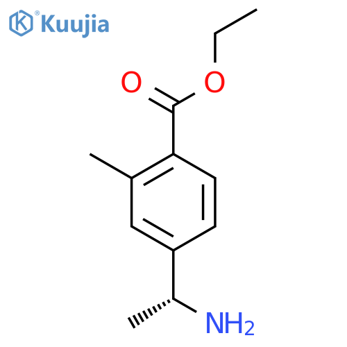 ethyl 4-[(1R)-1-aminoethyl]-2-methylbenzoate structure