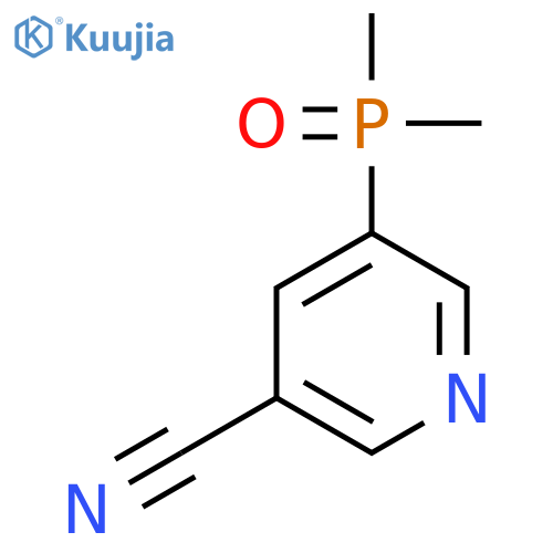 5-(dimethylphosphoryl)pyridine-3-carbonitrile structure