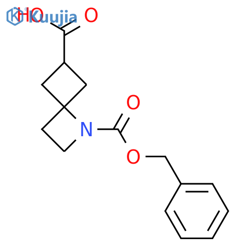 1-[(Benzyloxy)carbonyl]-1-azaspiro[3.3]heptane-6-carboxylic acid structure