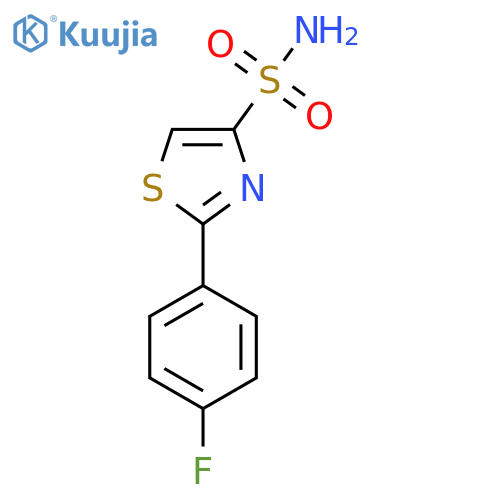 2-(4-Fluorophenyl)-1,3-thiazole-4-sulfonamide structure