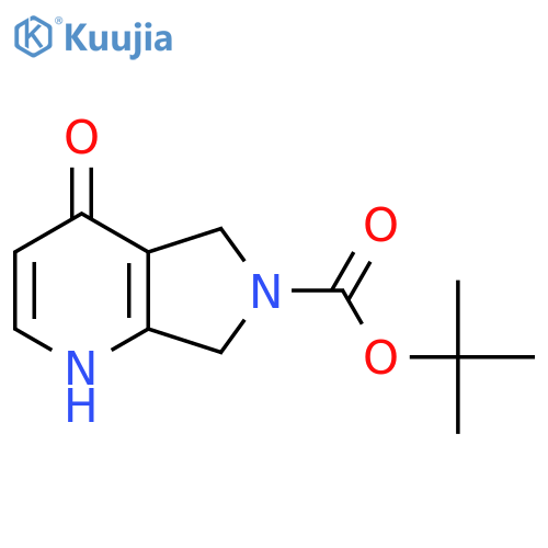 tert-butyl 4-hydroxy-5H,6H,7H-pyrrolo3,4-bpyridine-6-carboxylate structure