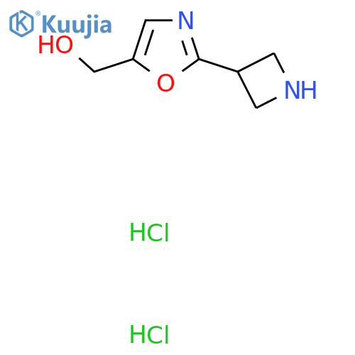 2-(azetidin-3-yl)-1,3-oxazol-5-ylmethanol dihydrochloride structure