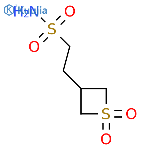 2-(1,1-Dioxo-1lambda6-thietan-3-yl)ethane-1-sulfonamide structure