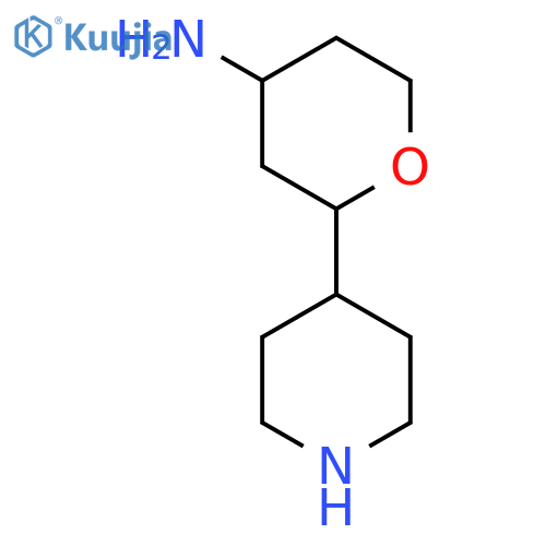 2-(Piperidin-4-yl)oxan-4-amine structure