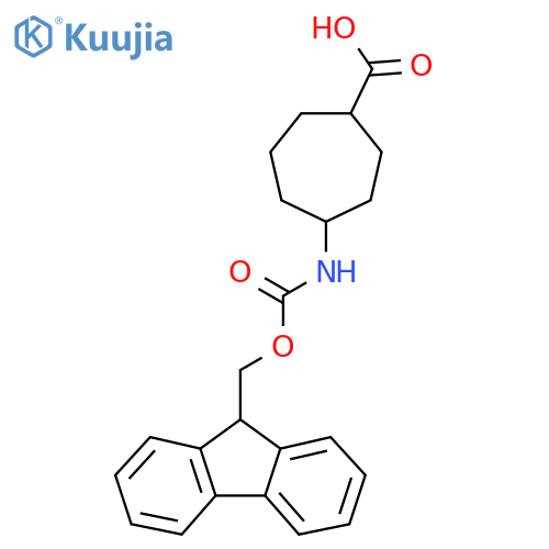 4-({[(9H-fluoren-9-yl)methoxy]carbonyl}amino)cycloheptane-1-carboxylic acid structure