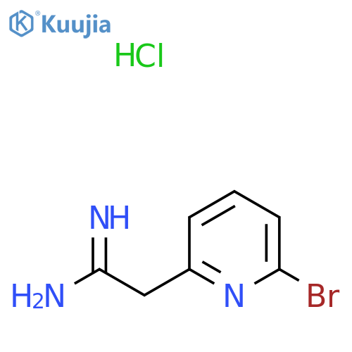 2-(6-Bromopyridin-2-yl)ethanimidamide;hydrochloride structure