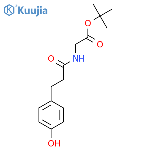 tert-butyl 2-3-(4-hydroxyphenyl)propanamidoacetate structure