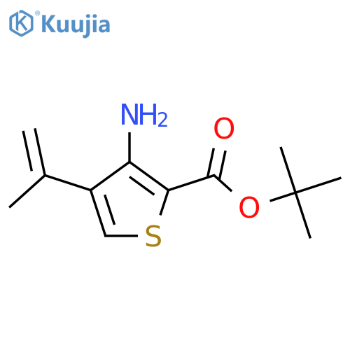 Tert-butyl 3-amino-4-(prop-1-en-2-yl)thiophene-2-carboxylate structure