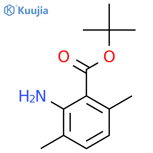 Tert-butyl 2-amino-3,6-dimethylbenzoate structure
