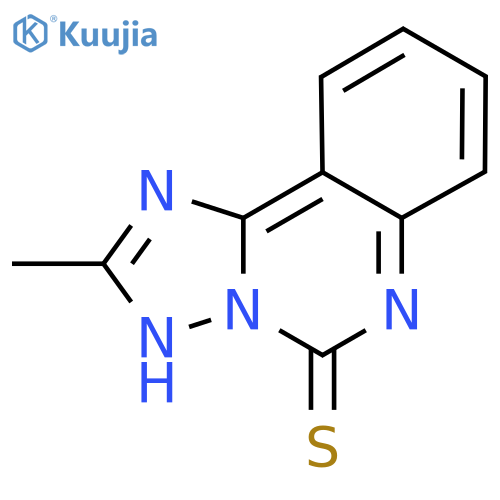 2-Methyl1,2,4triazolo1,5-cquinazoline-5-thiol structure