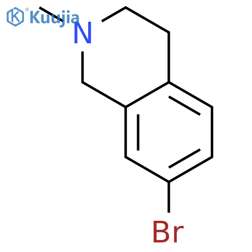 7-Bromo-2-methyl-1,2,3,4-tetrahydroisoquinoline structure
