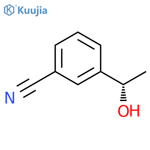 3-[(1S)-1-hydroxyethyl]benzonitrile structure