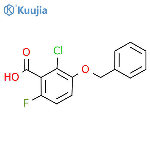 3-(Benzyloxy)-2-chloro-6-fluorobenzoic acid structure