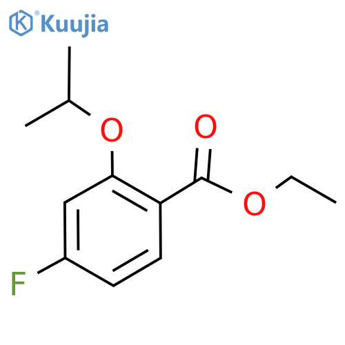 Benzoic acid, 4-fluoro-2-(1-methylethoxy)-, ethyl ester structure