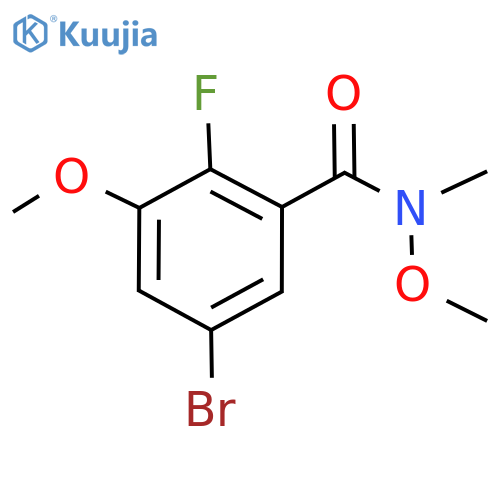 5-Bromo-2-fluoro-N,3-dimethoxy-N-methylbenzamide structure
