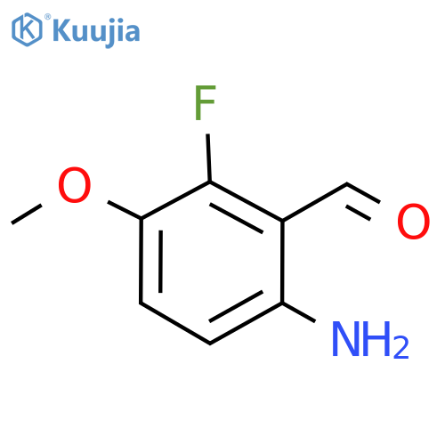 Benzaldehyde, 6-amino-2-fluoro-3-methoxy- structure