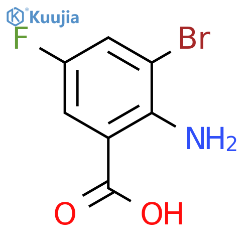 2-Amino-3-bromo-5-fluorobenzoic acid structure