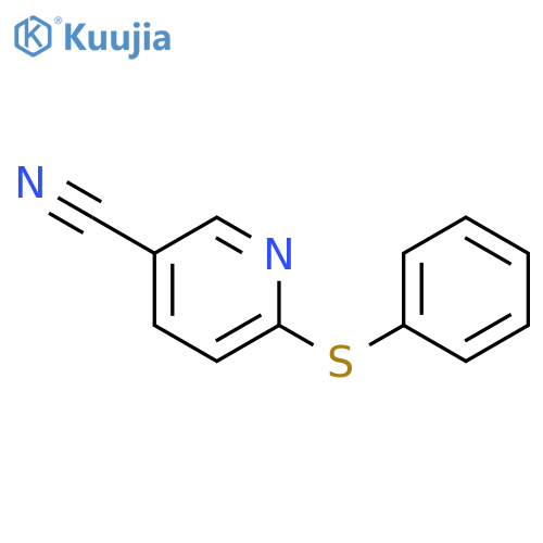 6-phenylsulfanylpyridine-3-carbonitrile structure