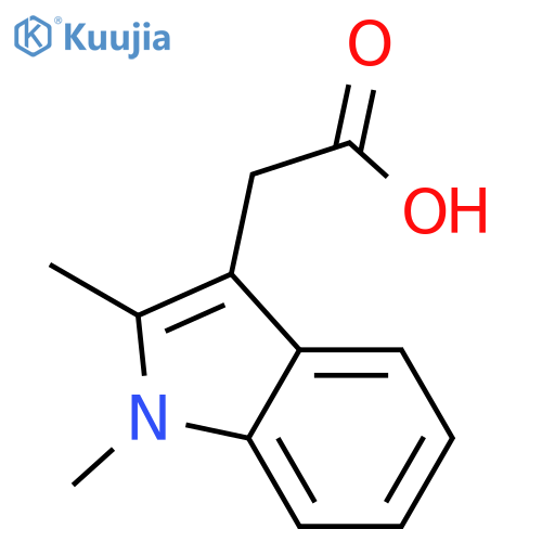 2-(1,2-dimethyl-1H-indol-3-yl)acetic acid structure