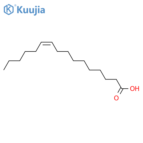 10-Hexadecenoic acid structure