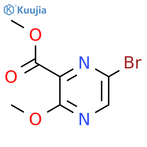 Methyl 6-bromo-3-methoxypyrazine-2-carboxylate structure