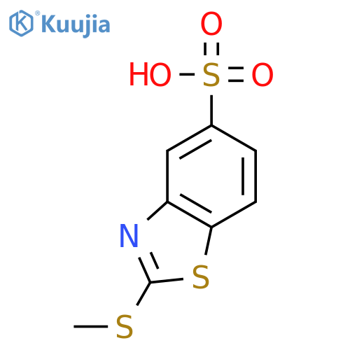 5-Benzothiazolesulfonicacid, 2-(methylthio)- structure