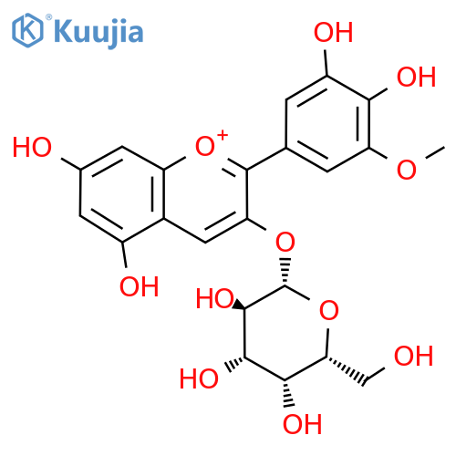 Petunidin 3-O-galactoside structure