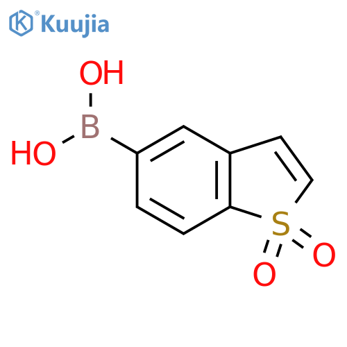 (1,1-Dioxo-1lambda6-benzothiophen-5-yl)boronic acid structure