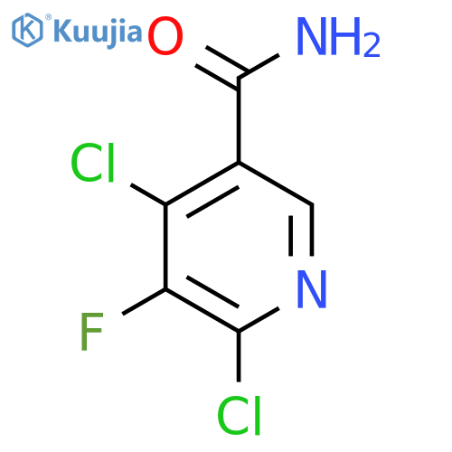 4,6-Dichloro-5-fluoro-pyridine-3-carboxamide structure