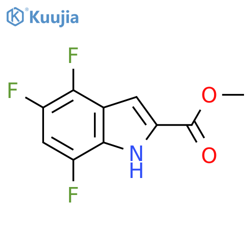 methyl 4,5,7-trifluoro-1H-indole-2-carboxylate structure