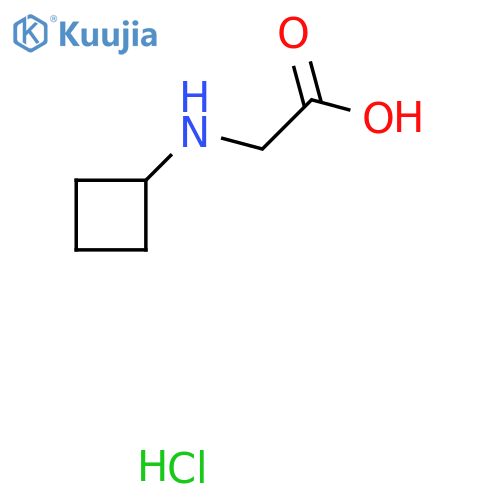 2-(Cyclobutylamino)acetic acid hydrochloride structure