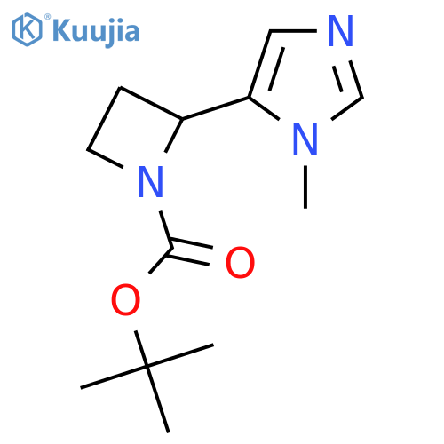 tert-butyl 2-(1-methyl-1H-imidazol-5-yl)azetidine-1-carboxylate structure