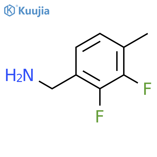 Benzenemethanamine,2,3-difluoro-4-methyl- structure