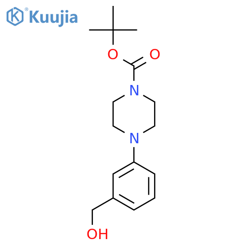 tert-Butyl 4-(3-(hydroxymethyl)phenyl)piperazine-1-carboxylate structure