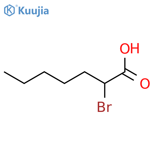 Heptanoic acid,2-bromo- structure