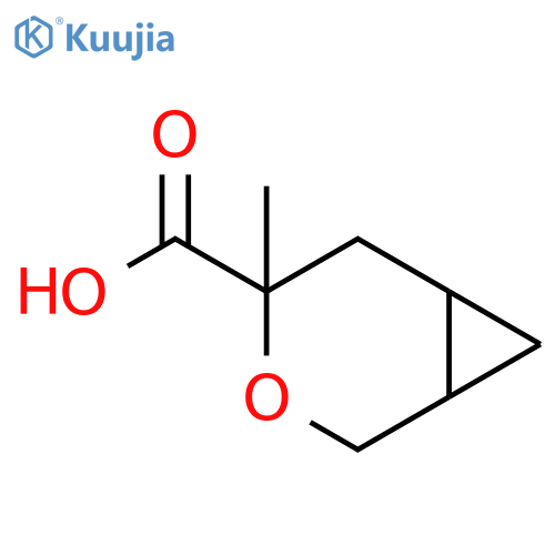 4-methyl-3-oxabicyclo[4.1.0]heptane-4-carboxylic acid structure